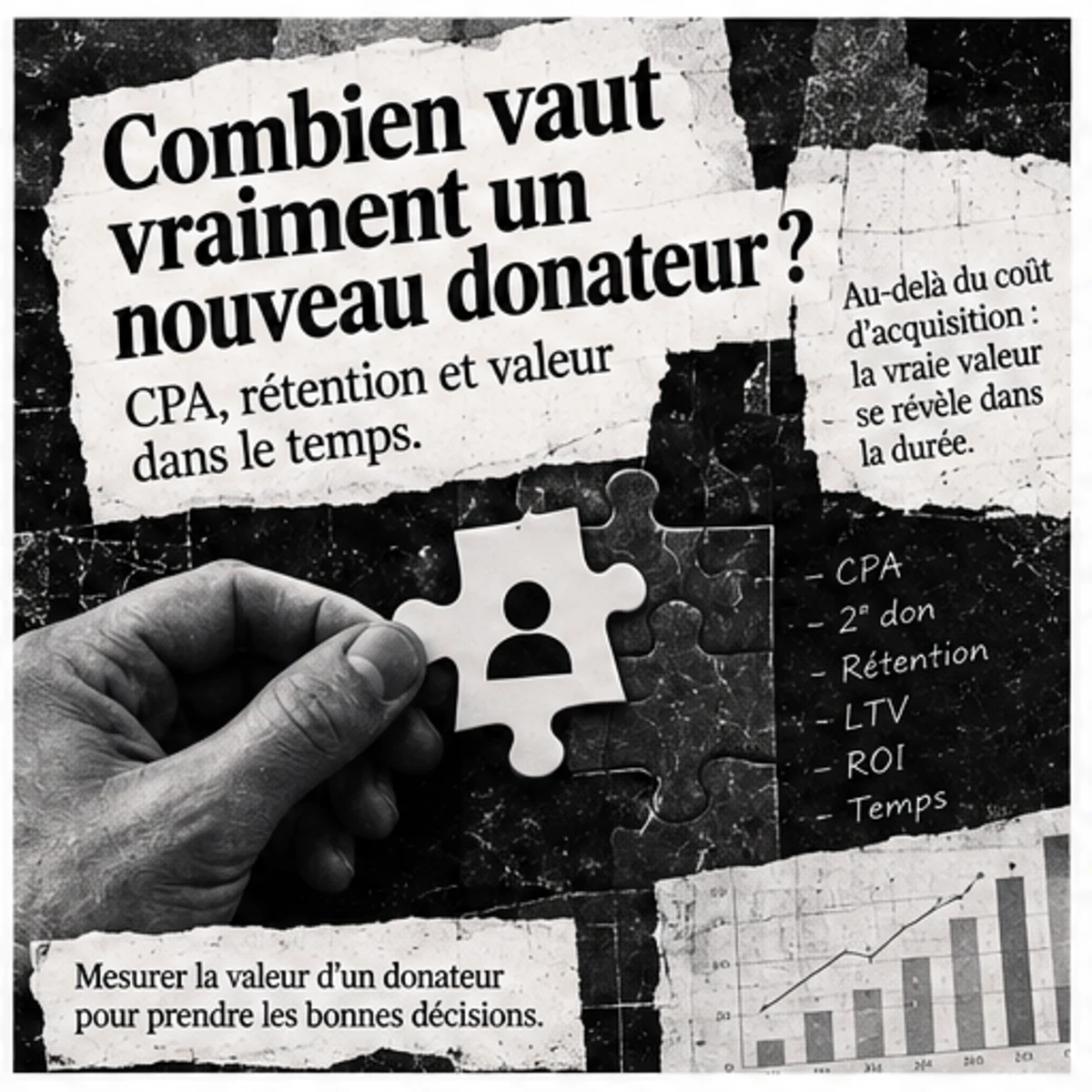 Valeur d’un nouveau donateur, CPA et LTV